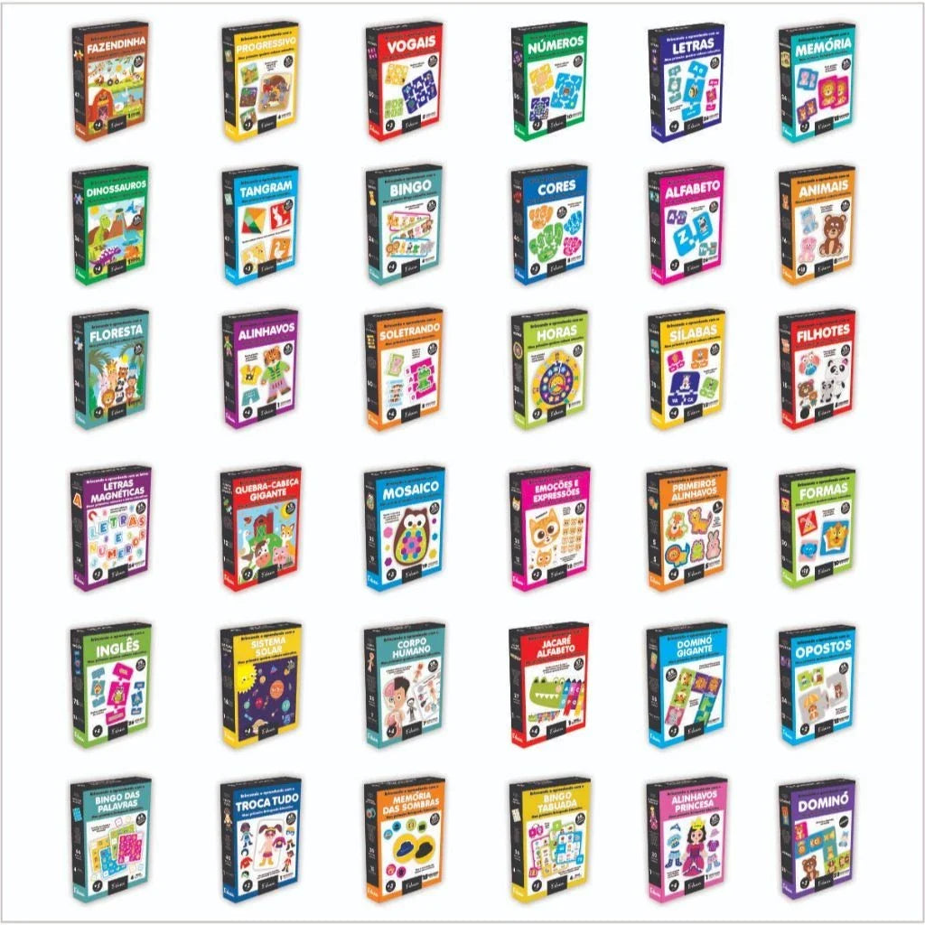 Stencil Montessori de Madeira para Desenho | 70 Peças + 4 Canetas Educativas para Crianças – Brinco Lab