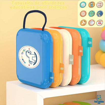 Brinquedo Sensorial Montessori 6 Lados | Cubo de Atividades Educativo para Crianças 3+ – Brinco Lab
