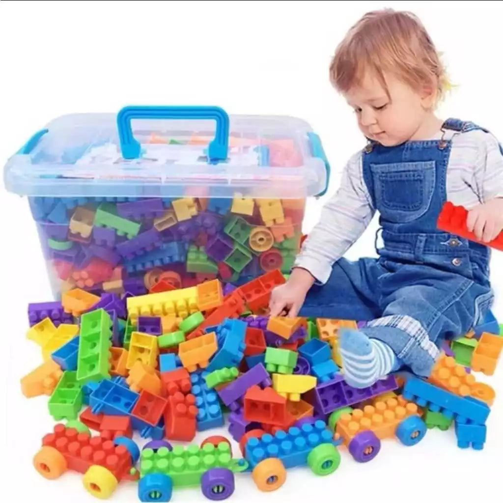 Blocos de Montar 280 Peças com Caminhãozinho | Brinquedo Educativo Criativo para Crianças – Brinco Lab