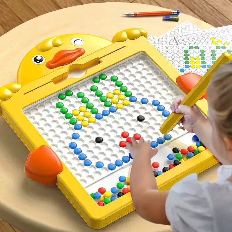 Tábua de Desenho Magnético Infantil Colorida | Brinquedo Educativo Reutilizável 49 Espaços – Brinco Lab