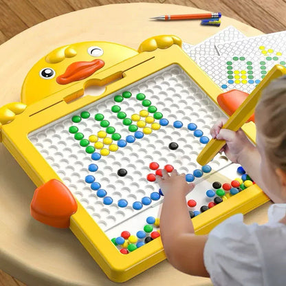 Tábua de Desenho Magnético Infantil Colorida | Brinquedo Educativo Reutilizável 49 Espaços – Brinco Lab