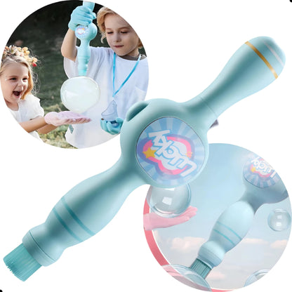 Máquina de Bolhas com Efeito Fumaça Mágica – Varinha de Sabão | Brinco Lab