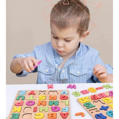 Kit 2 Tabuleiros Educativos Pedagógicos | Alfabeto, Números e Formas Geométricas para Crianças – Brinco Lab
