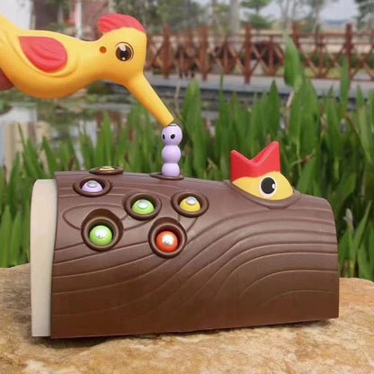 Brinquedo Pica-Pau Magnético Educativo | Jogo de Coordenação Motora e Foco para Crianças 2 a 5 Anos – Brinco Lab