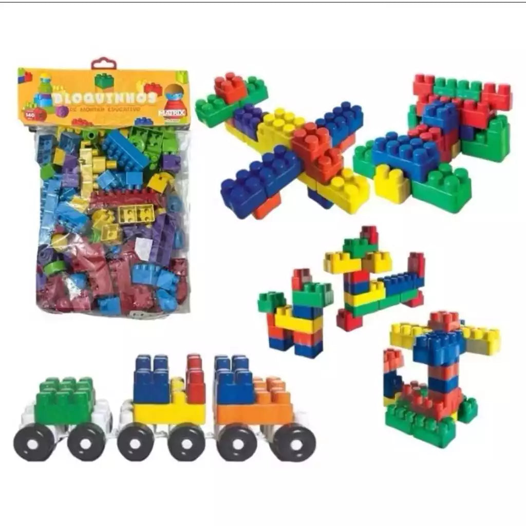 Blocos de Montar 280 Peças com Caminhãozinho | Brinquedo Educativo Criativo para Crianças – Brinco Lab