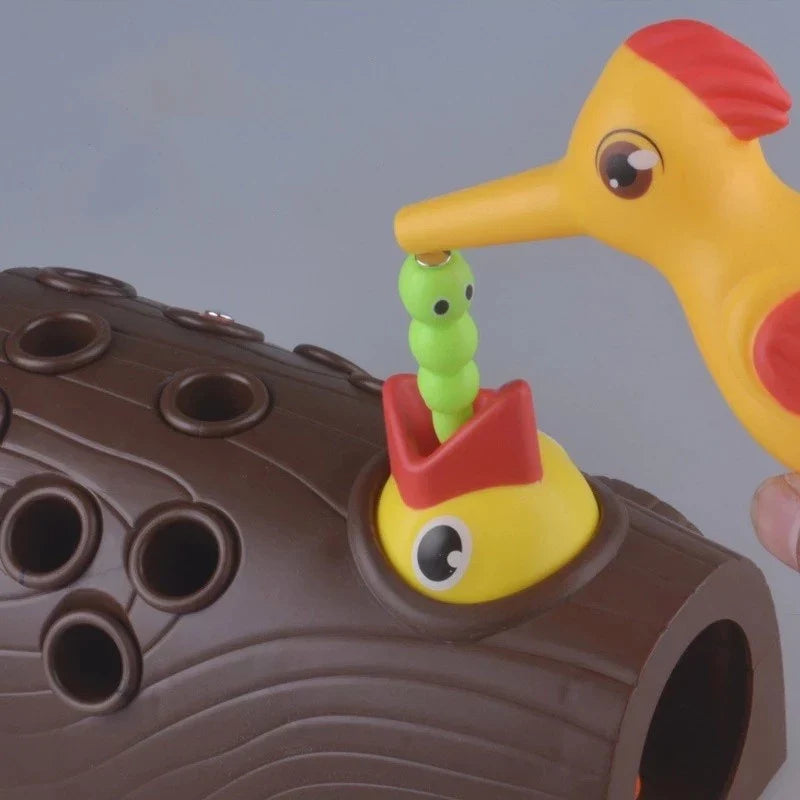 Brinquedo Pica-Pau Magnético Educativo | Jogo de Coordenação Motora e Foco para Crianças 2 a 5 Anos – Brinco Lab