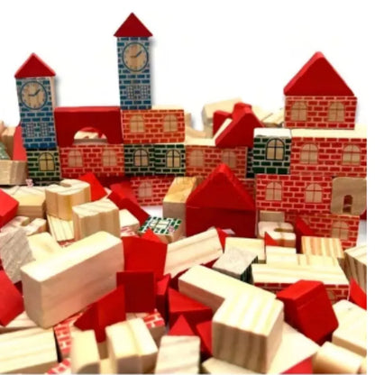 Blocos de Montar Brincando de Engenheiro 300 Peças | Brinquedo Educativo Pedagógico em Madeira 3+ – Brinco Lab