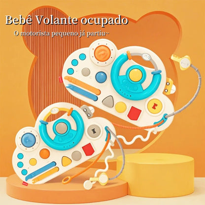 Brinquedo Sensorial Montessori 6 Lados | Cubo de Atividades Educativo para Crianças 3+ – Brinco Lab