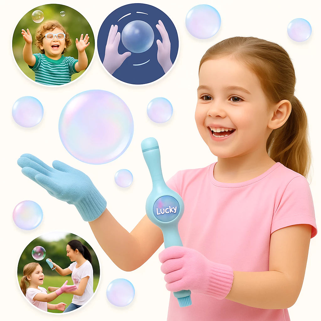 Máquina de Bolhas com Efeito Fumaça Mágica – Varinha de Sabão | Brinco Lab
