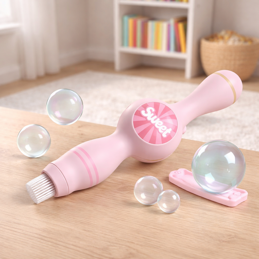 Máquina de Bolhas com Efeito Fumaça Mágica – Varinha de Sabão | Brinco Lab