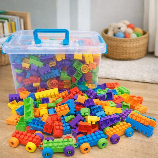 Blocos de Montar 280 Peças com Caminhãozinho | Brinquedo Educativo Criativo para Crianças – Brinco Lab